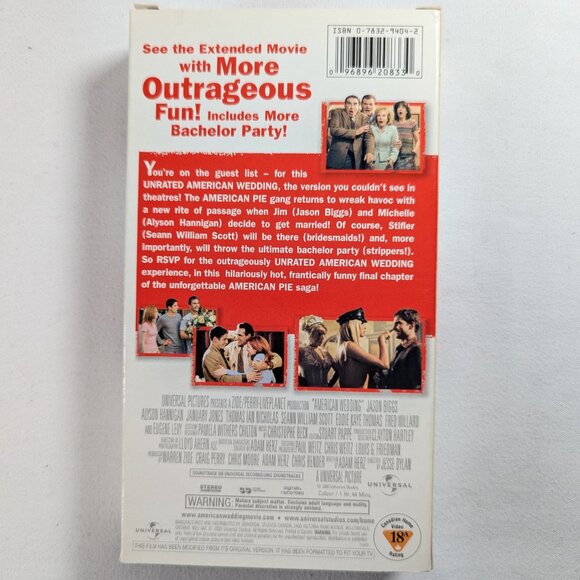 American Pie trilogy VHS special edition and party edition - Picture 9 of 9
